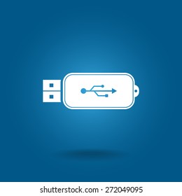 Vector usb flash drive icon