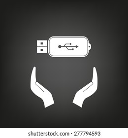 Vector usb flash drive icon