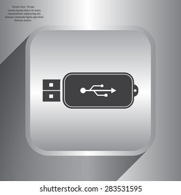 Vector usb flash drive icon