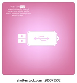 Vector usb flash drive icon