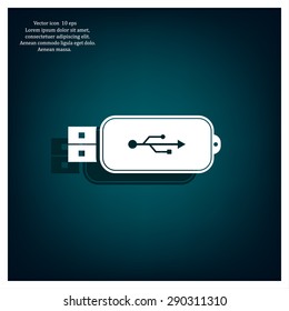 Vector usb flash drive icon