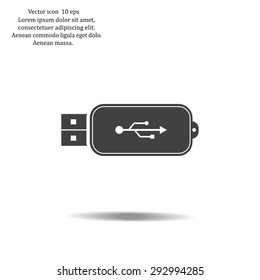 Vector usb flash drive icon