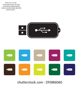 Vector usb flash drive icon