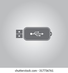 Vector usb flash drive icon