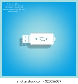 Vector usb flash drive icon