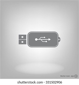 Vector usb flash drive icon