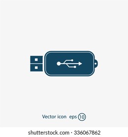 Vector usb flash drive icon