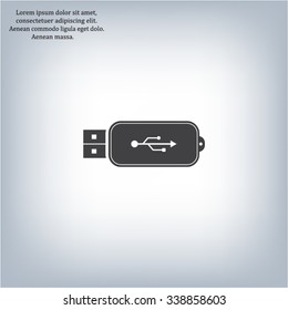 Vector usb flash drive icon
