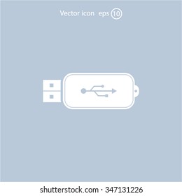 Vector usb flash drive icon