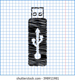 Vector usb flash drive icon
