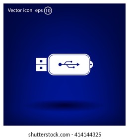 Vector usb flash drive icon