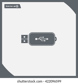 Vector usb flash drive icon