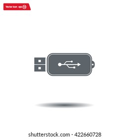 Vector usb flash drive icon