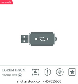 Vector usb flash drive icon