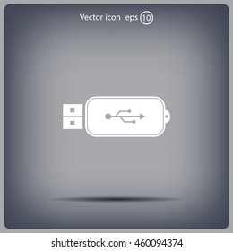 Vector usb flash drive icon