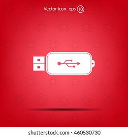 Vector usb flash drive icon