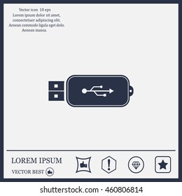 Vector usb flash drive icon