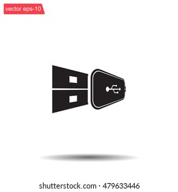 Vector usb flash drive icon