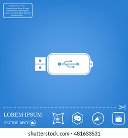 Vector usb flash drive icon