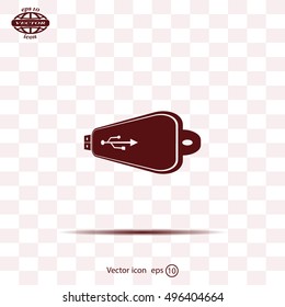 Vector usb flash drive icon