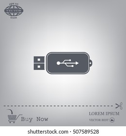 Vector usb flash drive icon