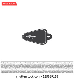 Vector usb flash drive icon
