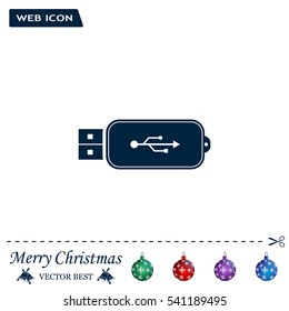 Vector usb flash drive icon