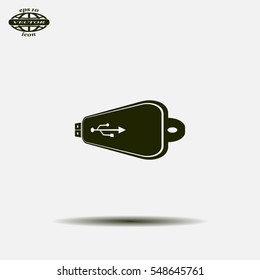 Vector usb flash drive icon