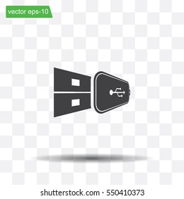Vector usb flash drive icon