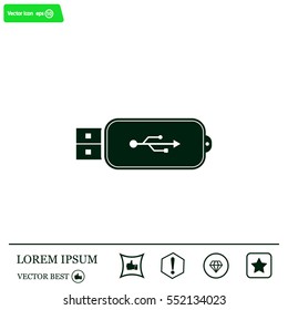 Vector usb flash drive icon