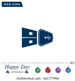 Vector usb flash drive icon