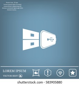 Vector usb flash drive icon