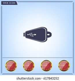 Vector usb flash drive icon