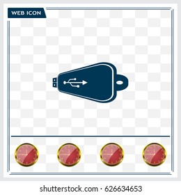 Vector usb flash drive icon