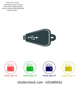 Vector usb flash drive icon