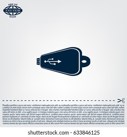Vector usb flash drive icon