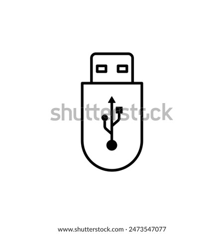 Vector usb flash drive  vector icon