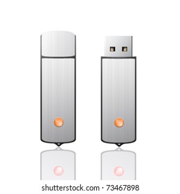 vector usb flash drive illustration