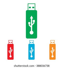 Vector usb flash drive sign