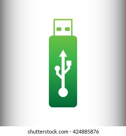 Vector USB flash drive sign