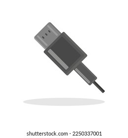 Vector usb icon vector illustration