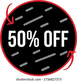 Vector para uso en tiendas o productos con descuentos.