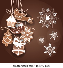 Vector used in Christmas and Christmas cards.