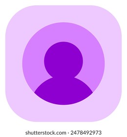 Icono de perfil de Cuenta de usuario de Vector. Perfecto para interfaces de App y Web, infografías, presentaciones, marketing, etc.