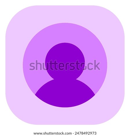 Vector user account profile icon. Perfect for app and web interfaces, infographics, presentations, marketing, etc.