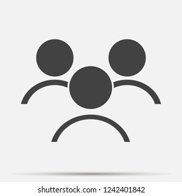 Vector user chat icon. People interaction symbol. Layers grouped for easy editing illustration. For your design.