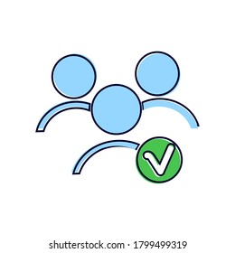 Icono de chat del usuario vector. Símbolo de la interacción de las personas. Añadir estilo de dibujo animado de usuario sobre fondo aislado blanco.