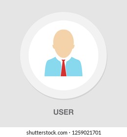 Vector User Icon. Avatar Symbol -  User Profile Icon