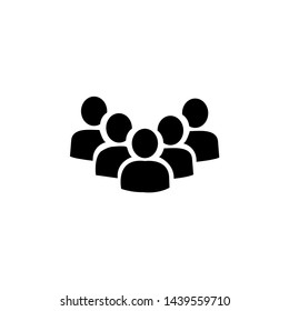 Vector user icon. Vector group icon.  Symbol of people