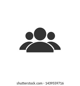 Vector user icon. Vector group icon.  Symbol of people